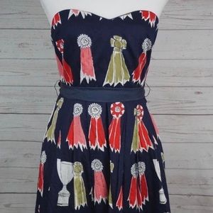 Anthropologie Horse Ribbon Dress